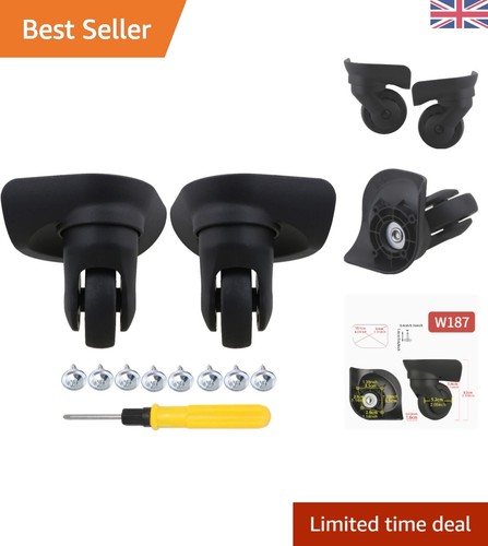 2pcs black suitcase wheel - suitcase,