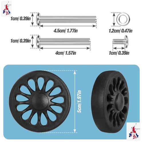 Replacement suitcase wheels - replacement,
